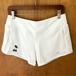 Ducsport White Slice Tennis Shorts. Size Medium.